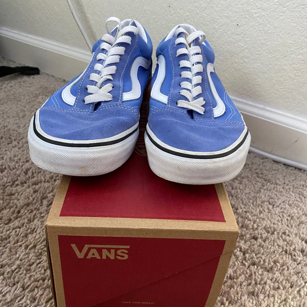 Blue vans old skool